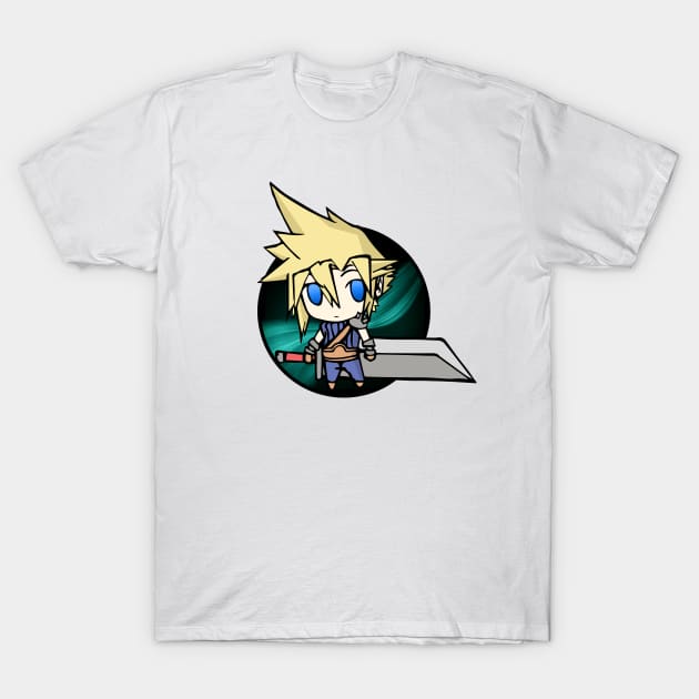 Cloud Strife Chibi Mako T-Shirt by gallo178